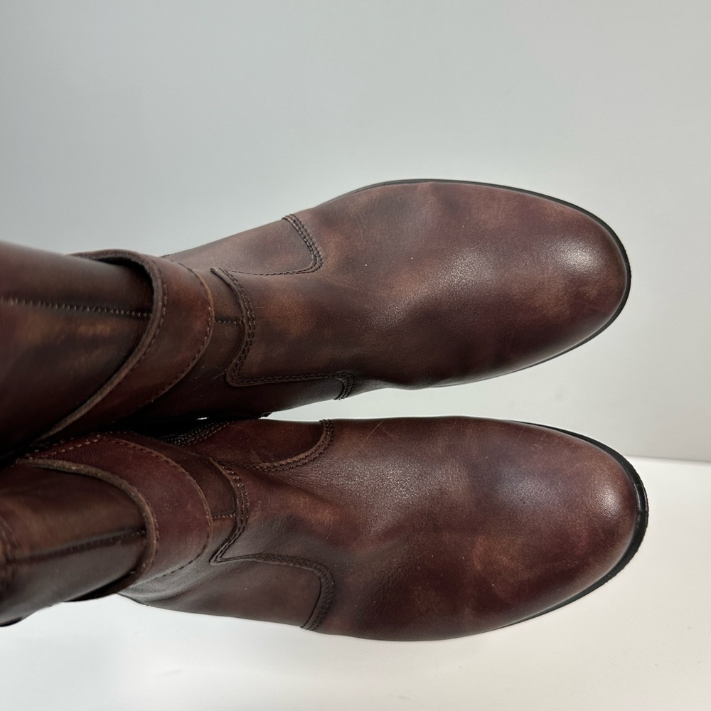 Ecco Women’s Finola Wedge Ankle‎ Boots Size 6-6.5 Leather Steampunk - Picture 10 of 15